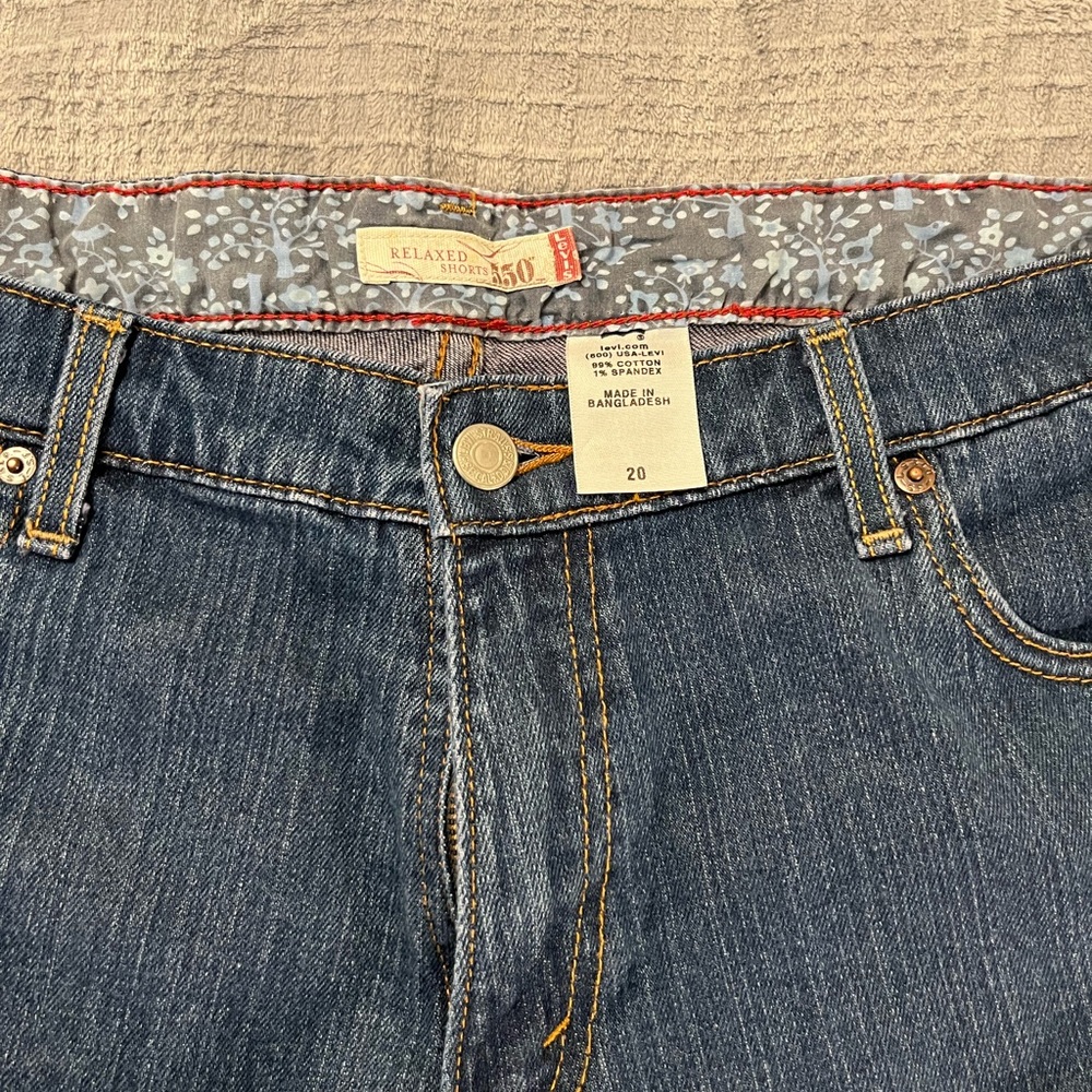 Levi's 550 Relaxed Shorts Blue Classic Indigo Wash